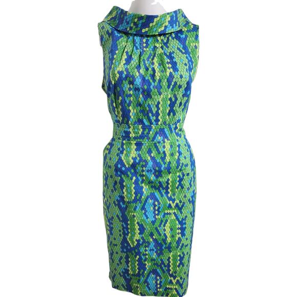 Lilly Pulitzer Lulu Dress Show Me Some Skin Prep Green Snakeskin Print Size 6 - Picture 2 of 12